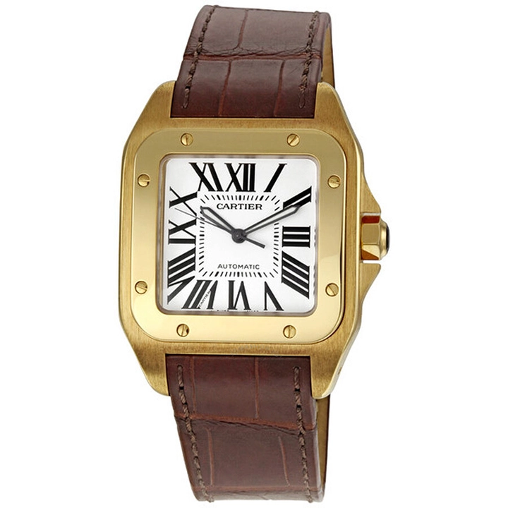 CARTIER santos 18kt Yellow Gold Men's WatchItem -W20071Y1