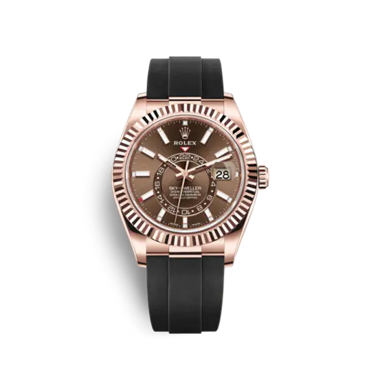 Rolex Sky-Dweller Oyster 42 mm Everose gold 326235-0005 New