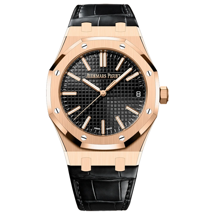 ROYAL OAK SELFWINDING  50TH ANNIVERSARY  Ref. 15510OR.OO.D002CR.01 This 18-carat pink gold Royal Oak Selfwinding in 4