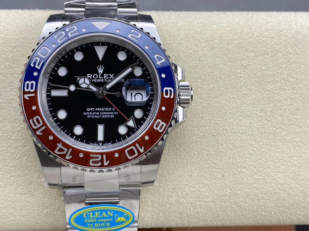 ROLEX GMT-MASTER II OYSTER, 40 MM, OYSTERSTEEL WATCH 126710BLRO