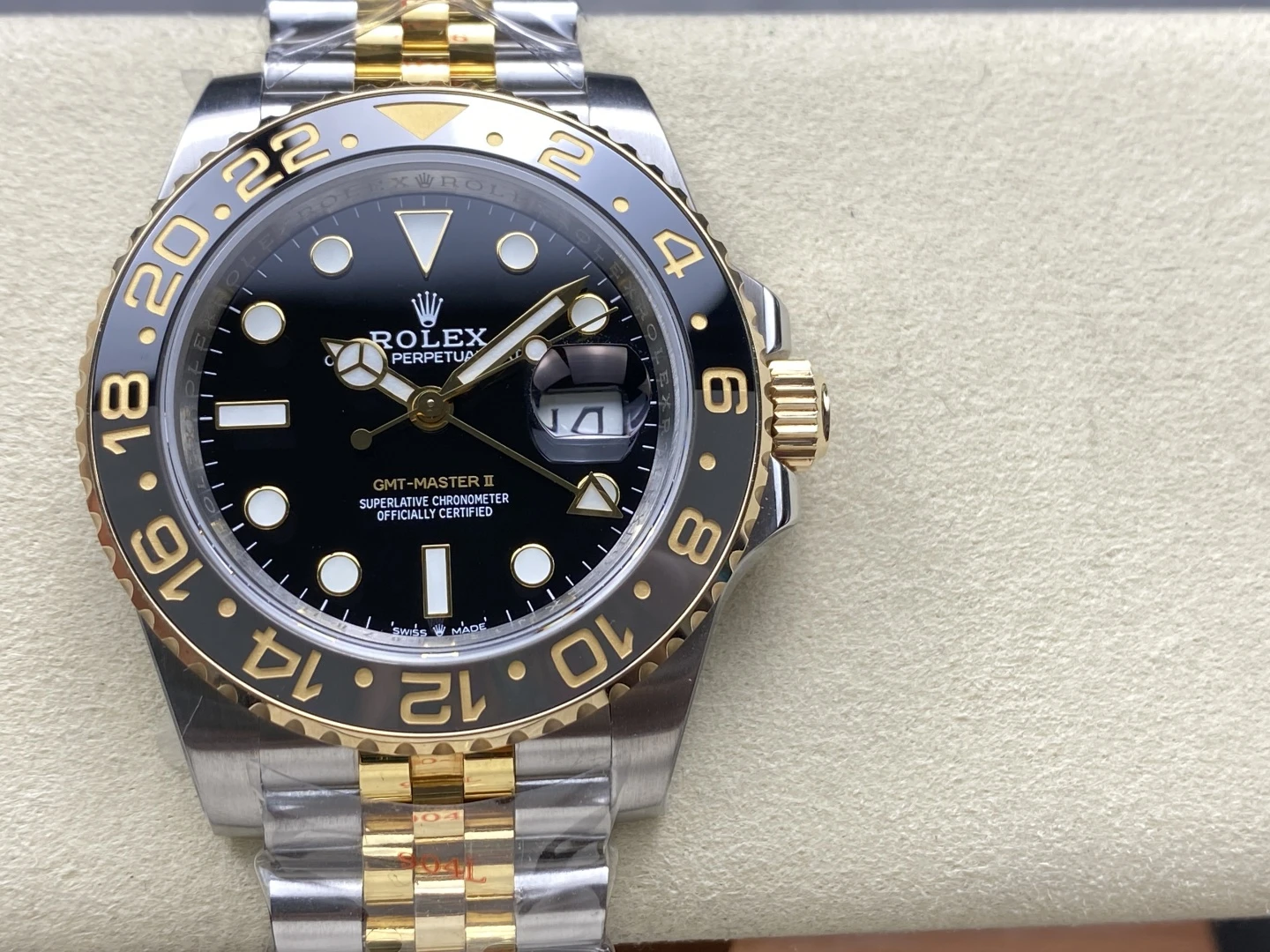 ROLEX GMT-MASTER II OYSTER, 40 MM, OYSTERSTEEL WATCH